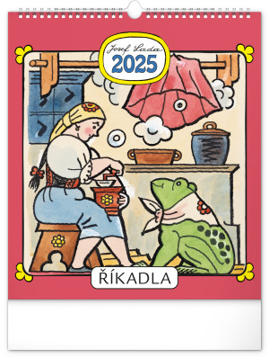 Nástěnný kalendář Josef Lada – Říkadla 2025, 30 × 34 cm - Reklamnepredmety
