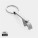 Klíčenka s otvírákem z RCS recykl. slitiny zinku - p1916002-0 - variant 