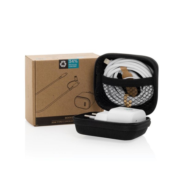 Nabíjecí sada 2ks Boost 20W USB C z RCS recykl. plastu