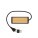 USB rozbočovač s duálním vstupem Link z RCS plastu a bambusu - p3085601-2 - variant 