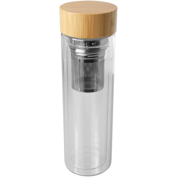 Bailey 400 ml láhev s infuzérem z borosilikátového skla s bambusovým víčkem