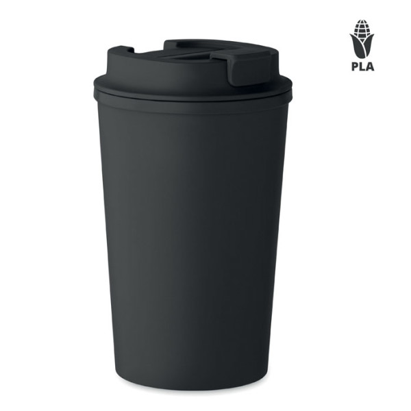 Dvoustěnný kelímek ze 100% PLA z kukuřice BEIBAKU
