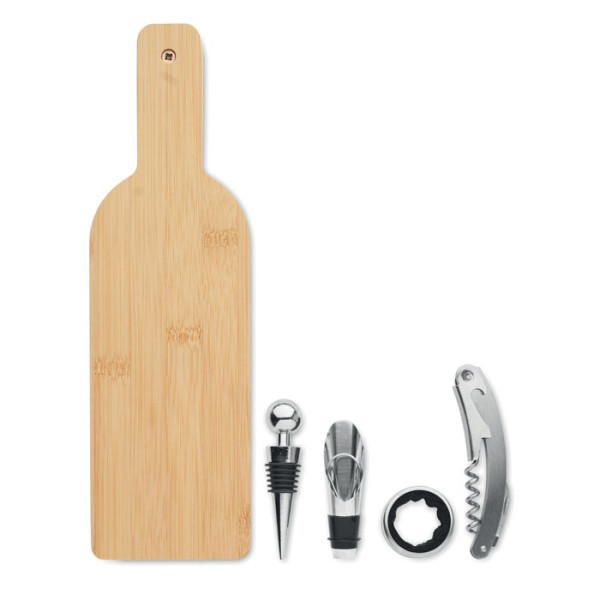 Sada na víno v bambusovém pouzdře VINOVAULT SET