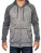 BU8660 Performance Raglan Hoodie - BU8660_Heather-Grey_Heather-Charcoal - variant Ls 1000227550