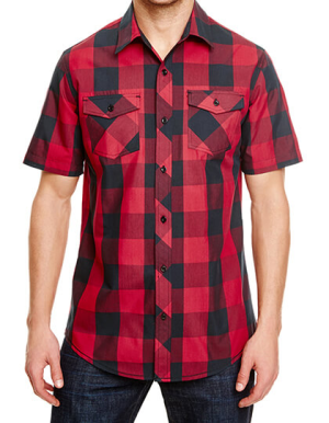 BU9203 Buffalo Plaid Woven Shirt - Reklamnepredmety