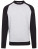 BY076 Raglan Crewneck - BY076_Heather-Grey_Black - variant Ls 1000228694