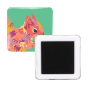 MagBadge Square magnet na lednici se špendlíkem - Reklamnepredmety