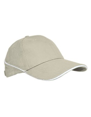 C616S Cap White-Stripe - Reklamnepredmety