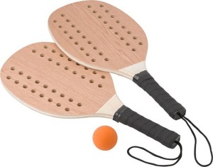 Sada na plážový tenis z palisandrového dřeva Sergio - Reklamnepredmety