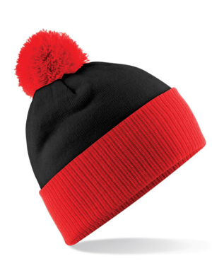 CB451 Snowstar Two-Tone Beanie - Reklamnepredmety