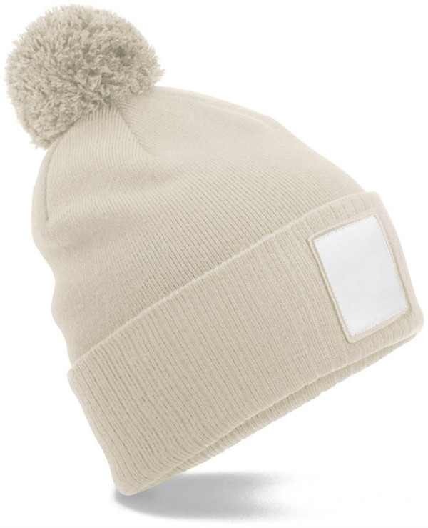 Pletená čepice Patch "Pompon"