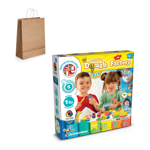Modeling Dough Factory Kit IV. Vzdělávací hra pro děti dodává se s dárkovou taškou z kraftového papíru (115 g/m²)