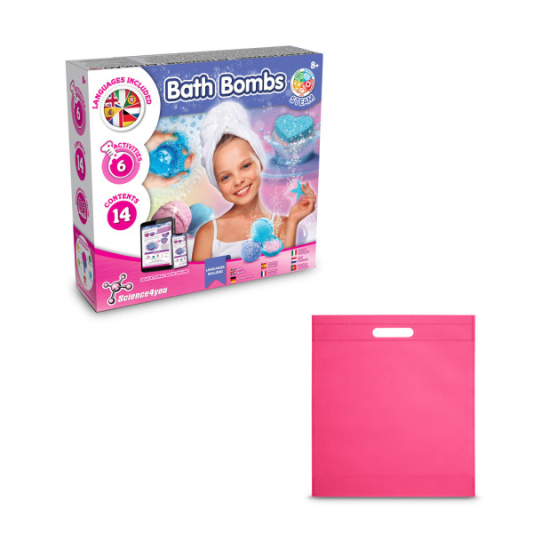 Bath Bombs Kit IV. Vzdělávací hra pro děti dodává se s dárkovou kapsou z netkané textilie (80 g/m²)