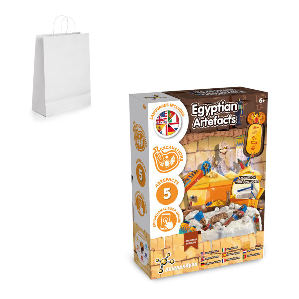 Ancient Egypt Excavation Kit II. Vzdělávací hra pro děti dodává se s dárkovou taškou z kraftového papíru (90 g/m²)