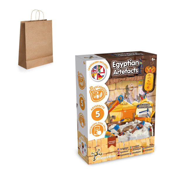 Ancient Egypt Excavation Kit III. Vzdělávací hra pro děti dodává se s dárkovou taškou z kraftového papíru (115 g/m²)