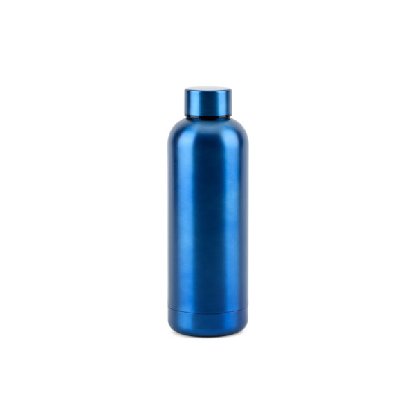 ODIN METTALIC. Láhev z 90% recyklované nerezavějící oceli 550 mL