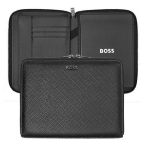 Conference folder A5 Monogram Zipped Black - Reklamnepredmety