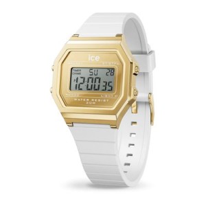 ICE digit retro-Metal gold mirror-White -Small - Reklamnepredmety