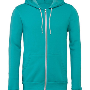 CV3739 Unisex Zip-Up Poly-Cotton Fleece Hoodie - Reklamnepredmety