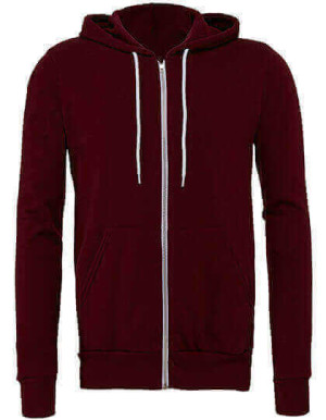 CV3739 Unisex Zip-Up Poly-Cotton Fleece Hoodie - Reklamnepredmety
