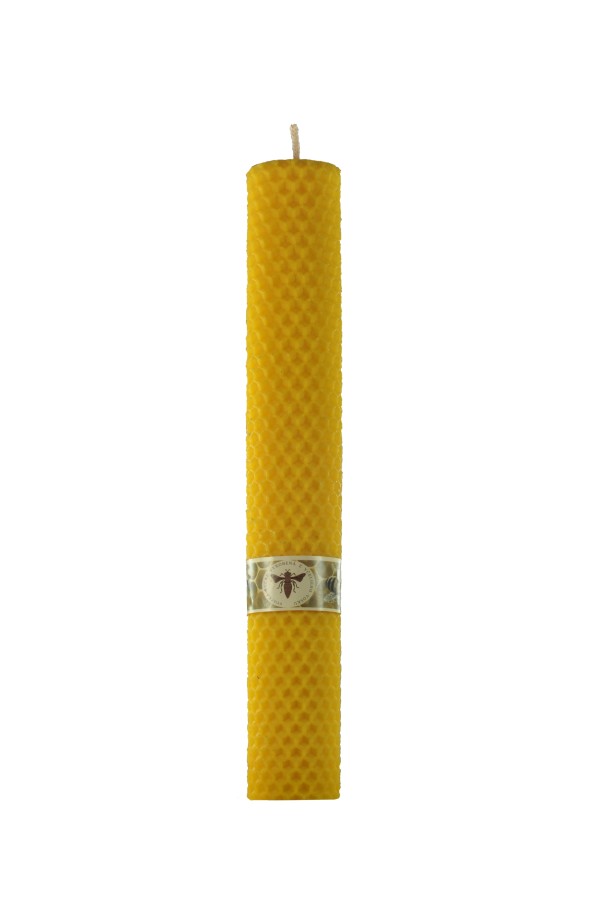 Žlutá válcovitá svíčka 240 mm