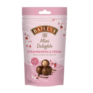 Čokoládové pralinky plněné jahodovým likérem Baileys