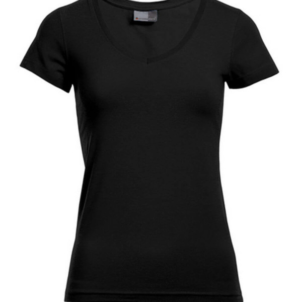 E3086 Women´s Slim Fit V-Neck-T