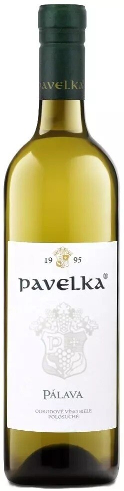 Pavelka Pálava, bílé, polosuché