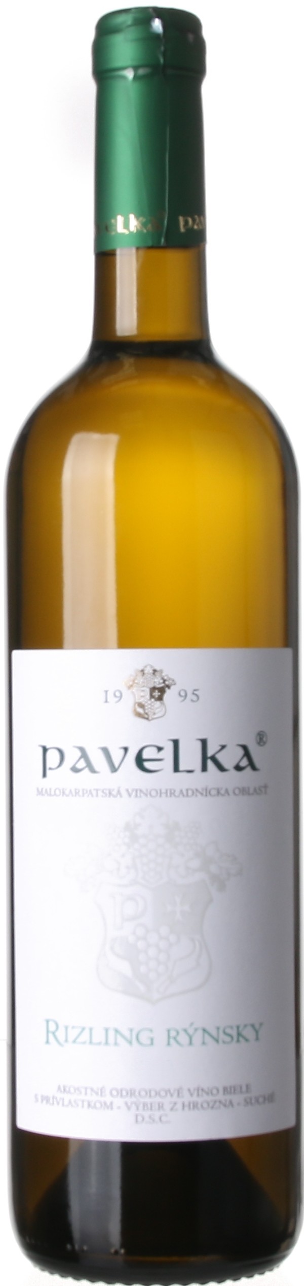 Pavelka Ryzlink rýnský, bílé, suché