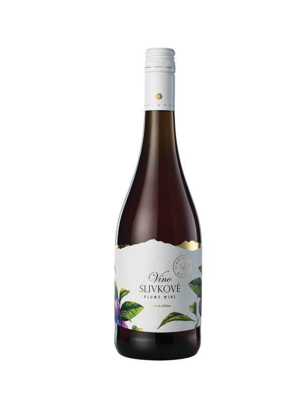 Miluron Švestkové víno, červené, sladké