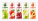 100% ovocná šťáva 250 ml — barevná