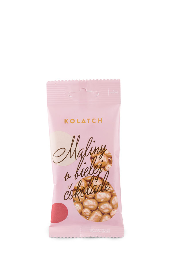 DRAŽÉ – BIO Maliny v bílé čokoládě 35 g