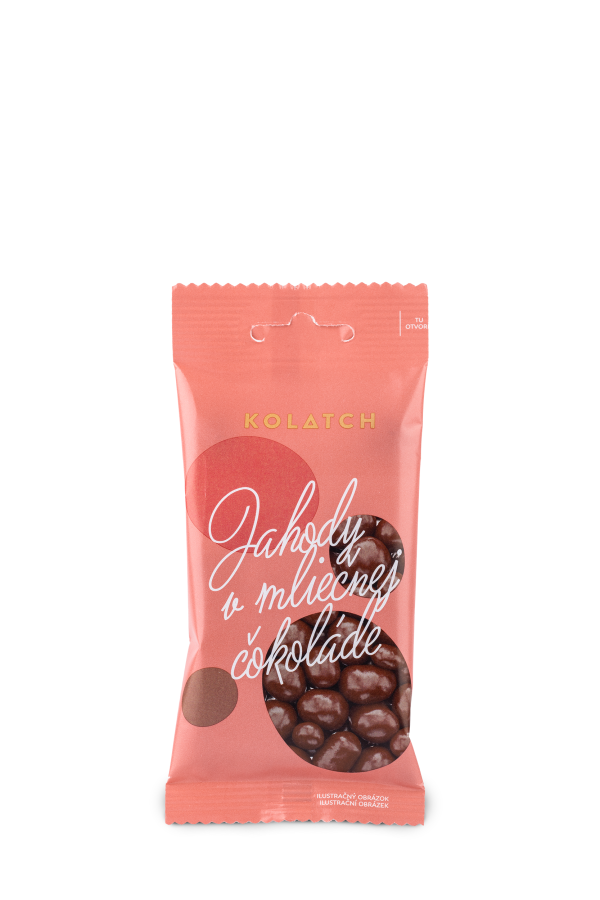 DRAŽÉ – BIO Jahody v mléčné čokoládě 35 g