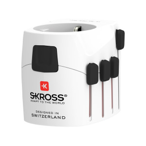Cestovní adaptér SKROSS World Pro 3-Pole - Reklamnepredmety