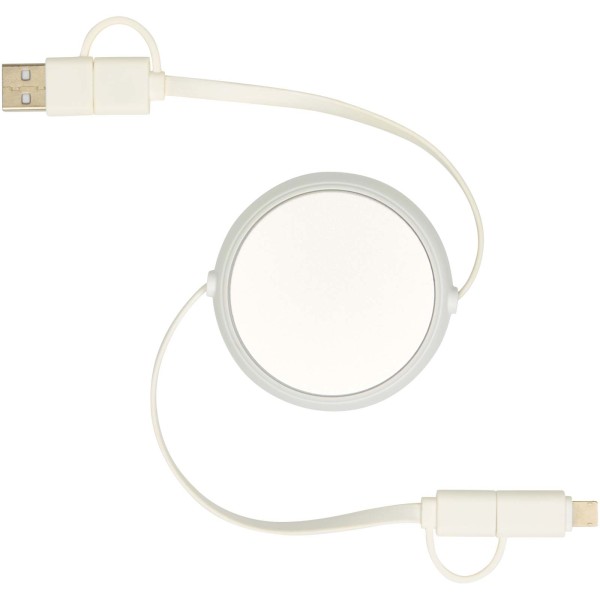 Alasia 5-in-1 vysouvací datový synchronizační a rychlonabíjecí 45W kabel s hliníkovým prvkem, 100 cm