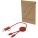 Citala 5 v 1 datový synchronizační a rychlonabíjecí 27W kabel z recyklovaného plastu, 30 cm - 12442732 - variant PF 12442732