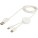 Citala 5 v 1 datový synchronizační a rychlonabíjecí 27W kabel z recyklovaného plastu, 150 cm - 12442801_E1 - variant PF 12442801