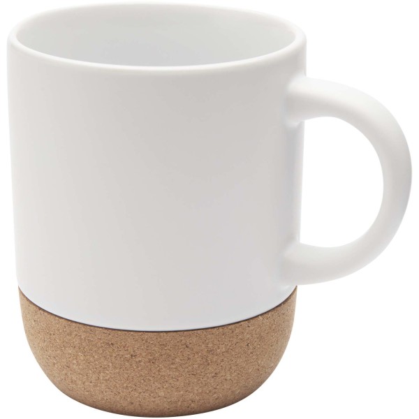 Keramický hrnek s korkovými detaily a matným povrchem Billie, 300 ml