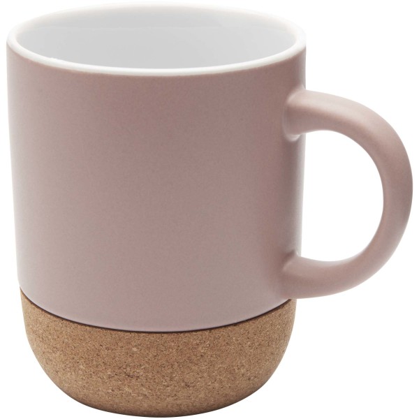 Keramický hrnek s korkovými detaily a matným povrchem Billie, 300 ml