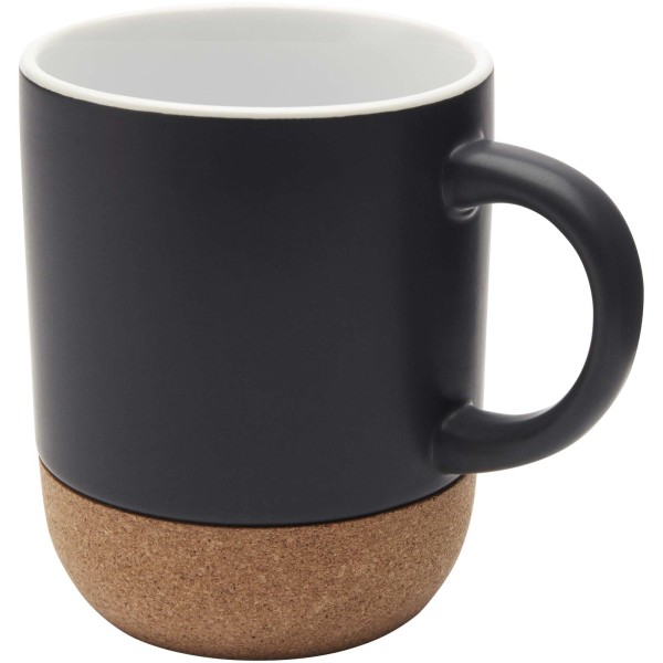 Keramický hrnek s korkovými detaily a matným povrchem Billie, 300 ml