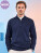 Pánský svetr z bavlněné směsi s 1/4 zipem - 2552360 - variant 