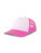 Dětská kšiltovka Kid Rapper-S — bílá, Fuchsia One Size