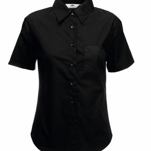 F703 Short Sleeve Poplin Shirt Lady-Fit