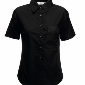F703 Short Sleeve Poplin Shirt Lady-Fit - Reklamnepredmety