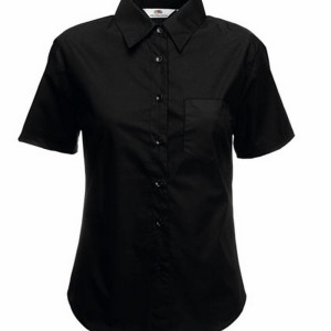 F703 Short Sleeve Poplin Shirt Lady-Fit