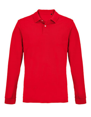 Unisex polo triko s dlouhým rukávem Pacific - Reklamnepredmety