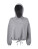 Dámská zkrácená oversize mikina s kapucí - 2548434 - variant