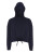 Dámská zkrácená oversize mikina s kapucí - 2548437 - variant
