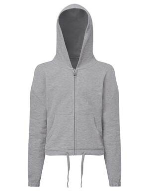 Dětská recyklovaná zkrácená oversize mikina na zip - Reklamnepredmety