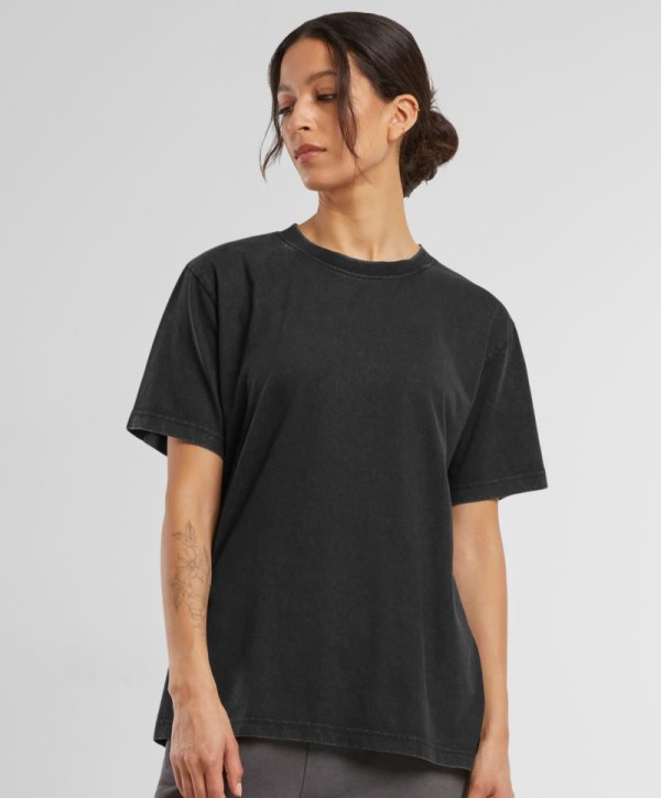 Dámské oversize tričko z těžké bavlny "Stonewash" BY 306